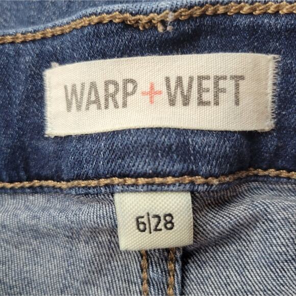 Warp + Weft Maternity Short Jean Denim Size 6/28 - Picture 5 of 9